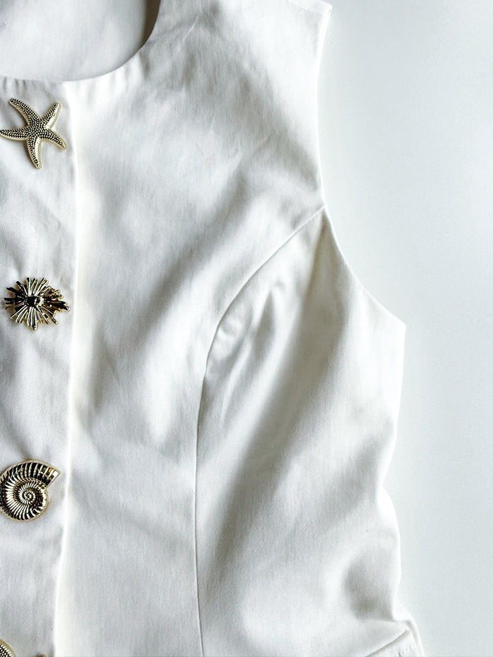 Detailed Summer Structured Blouse
