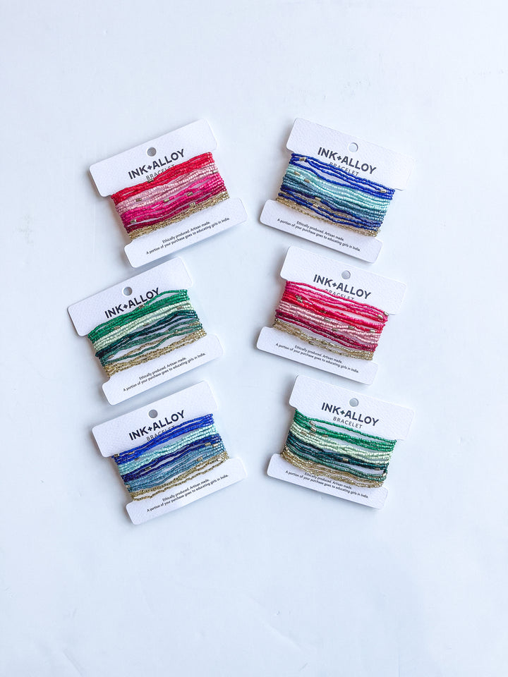 Chelsea 18 Strand Luxe Beaded Bracelet