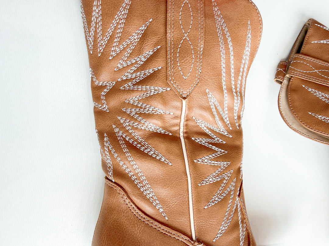 Tan Stitched Boot