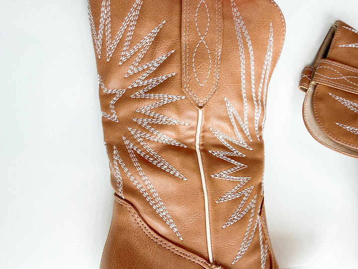 Tan Stitched Boot