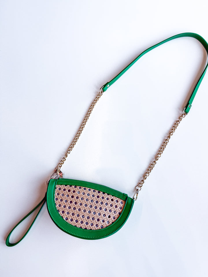 Lyra Crescent Crossbody Wristlet