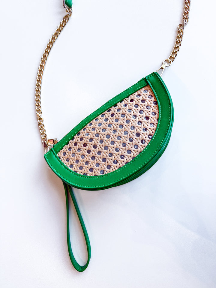Lyra Crescent Crossbody Wristlet