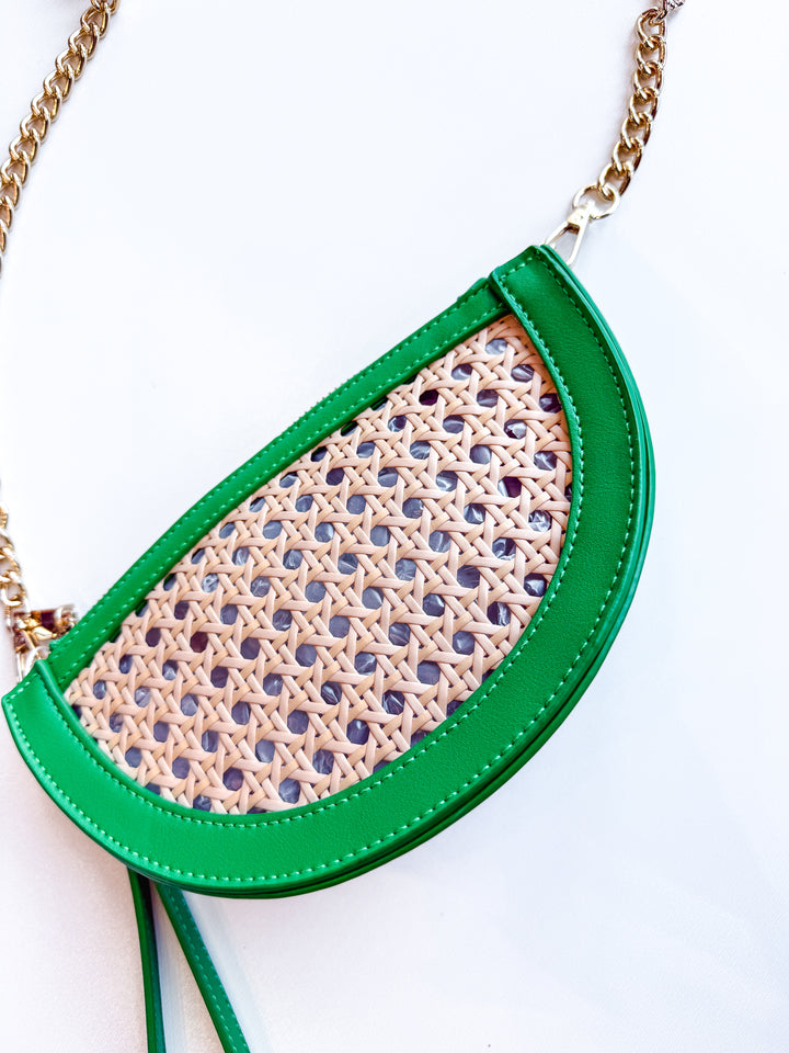 Lyra Crescent Crossbody Wristlet