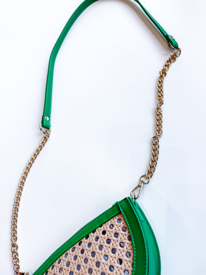 Lyra Crescent Crossbody Wristlet