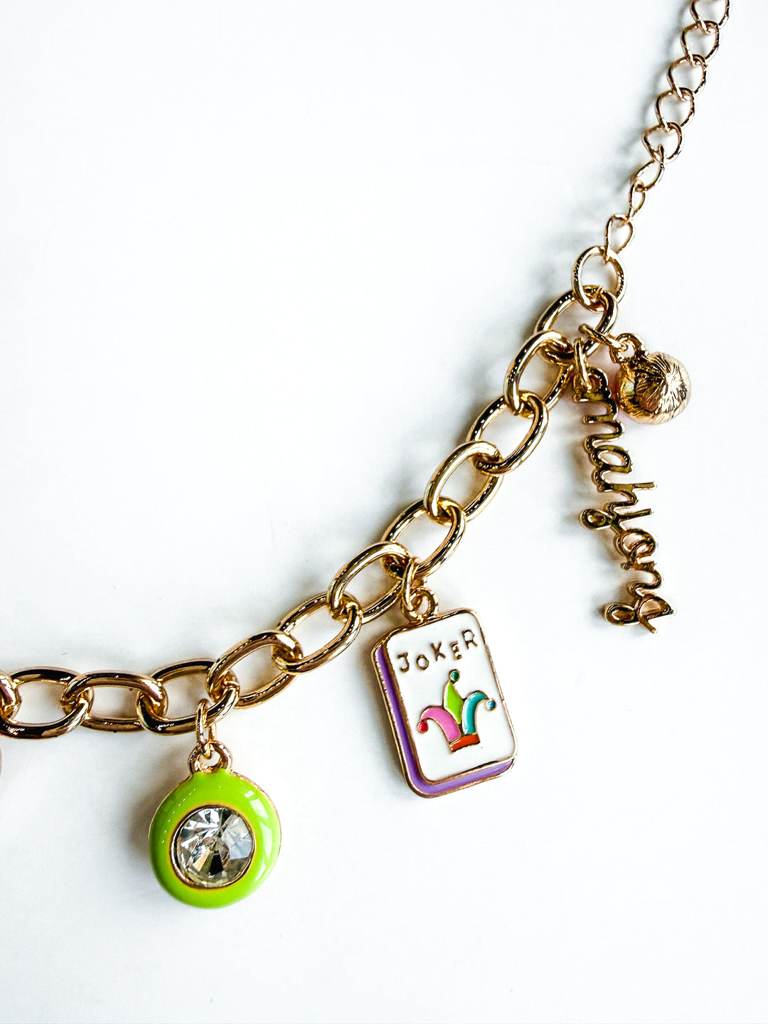 Mahj Girl Enamel Charm Bracelet 