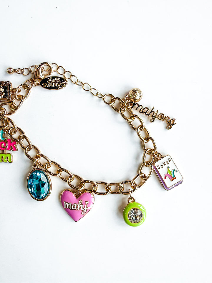 Mahj Girl Enamel Charm Bracelet 
