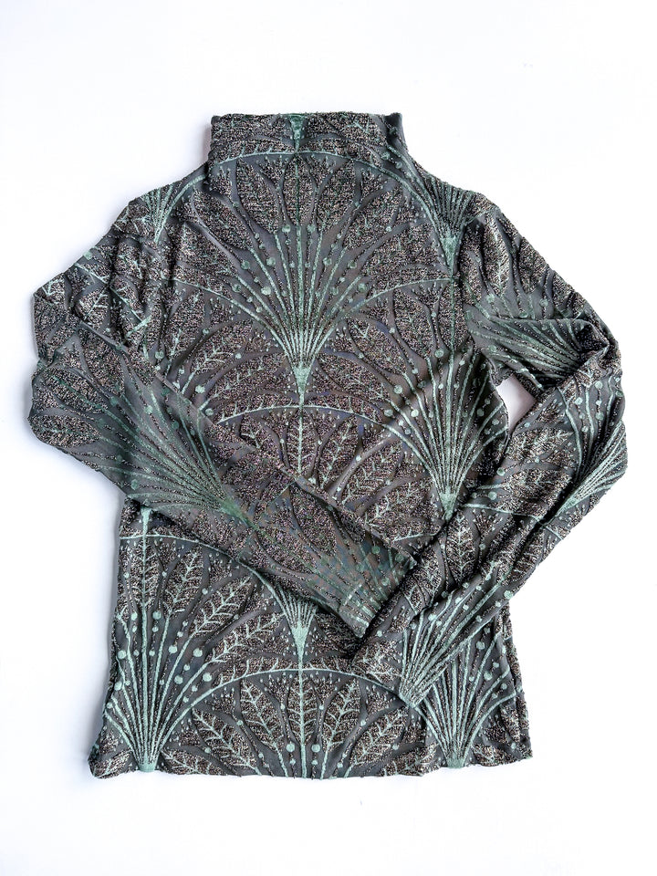 Amber Glow Sheer Blouse