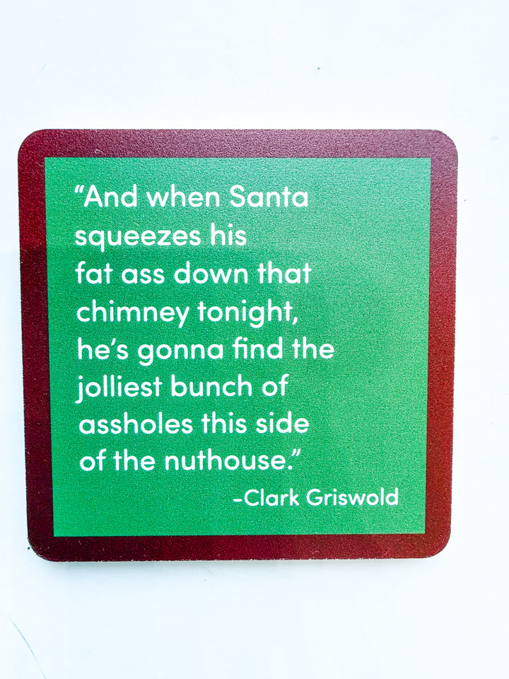 Holiday Drinks on Me Coaster