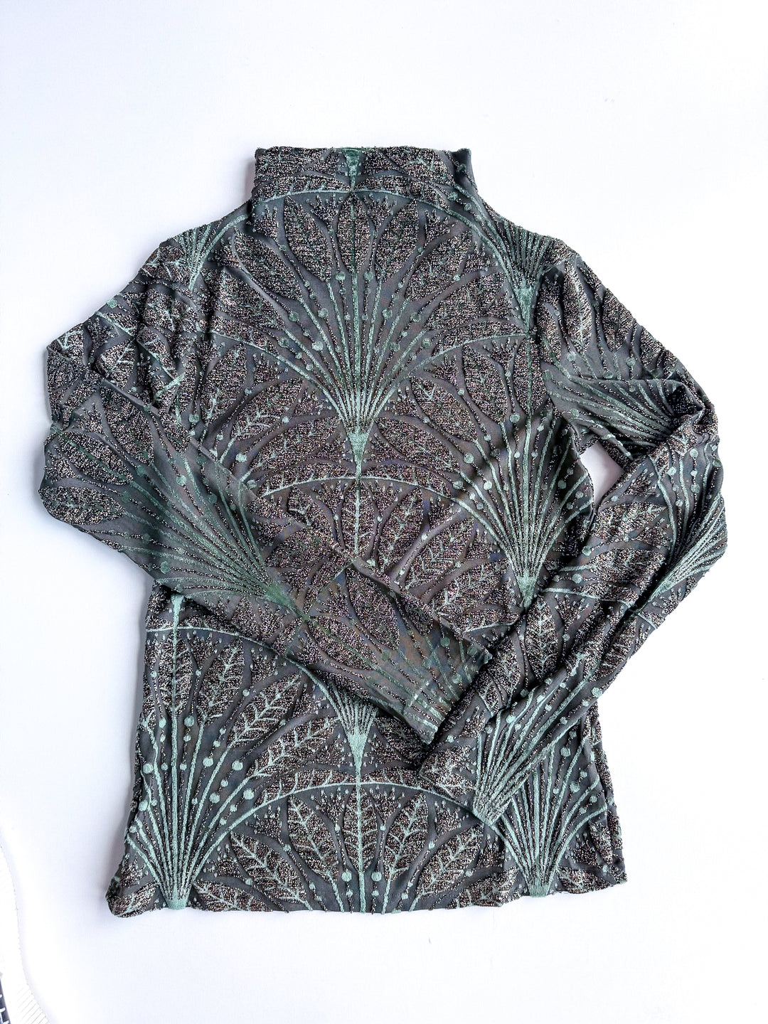 Amber Glow Sheer Blouse