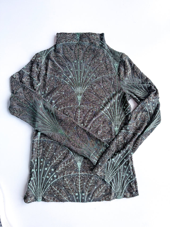 Amber Glow Sheer Blouse