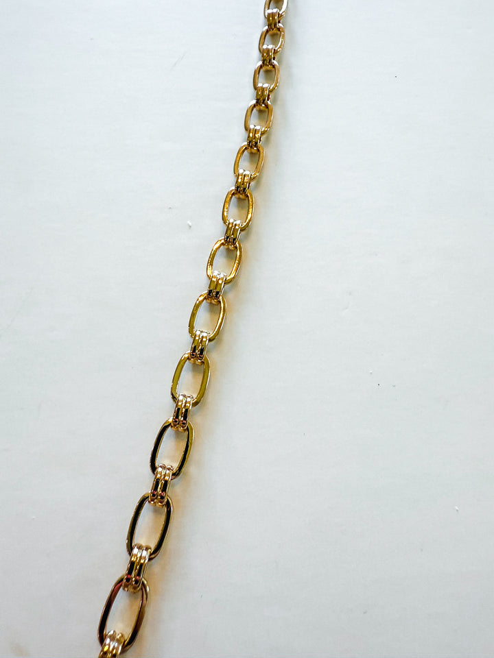 Water Resistant Gold Link Long Chain
