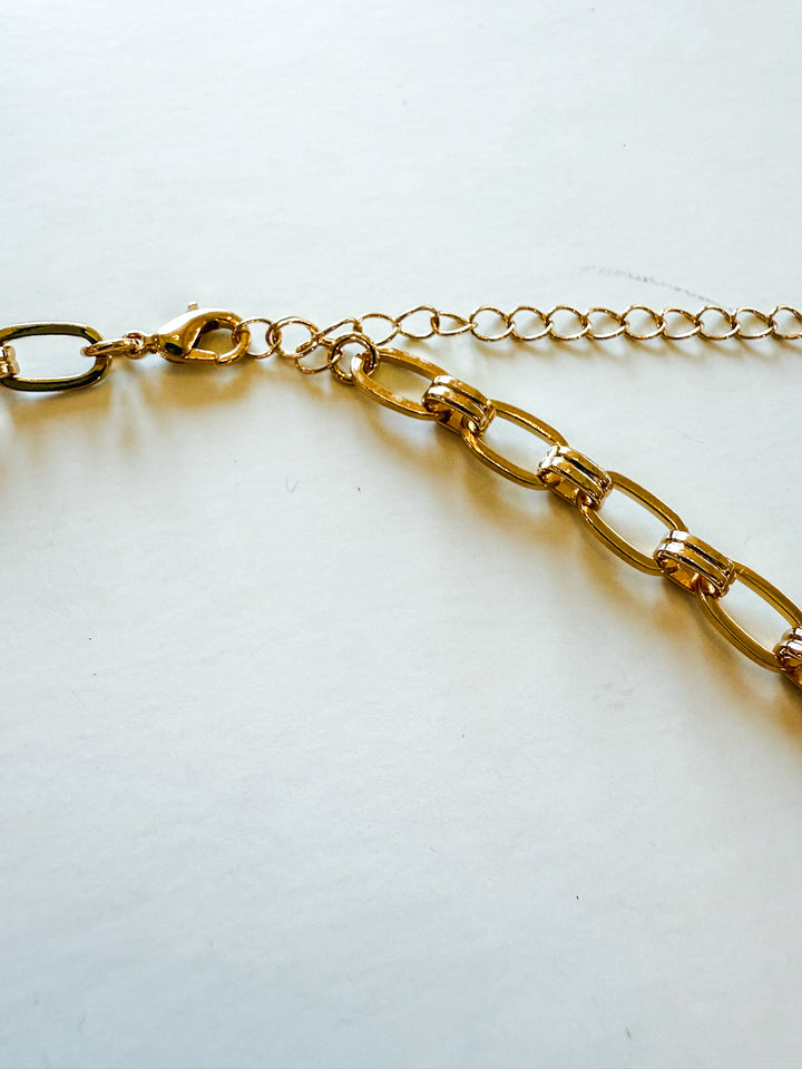 Water Resistant Gold Link Long Chain