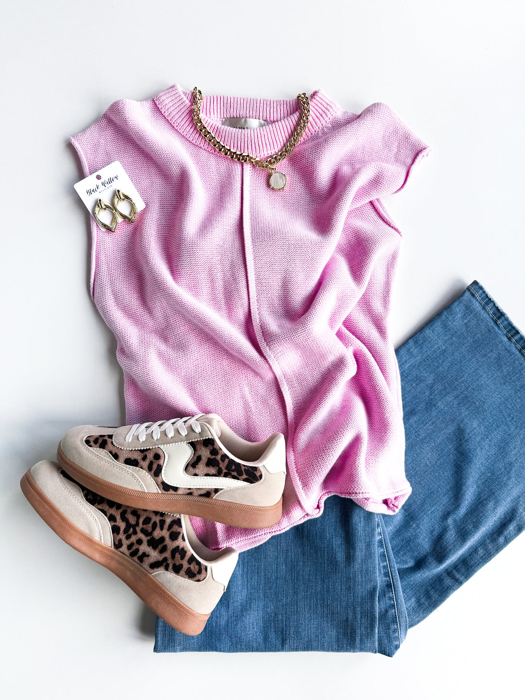 Center Seamed Sweater Vest