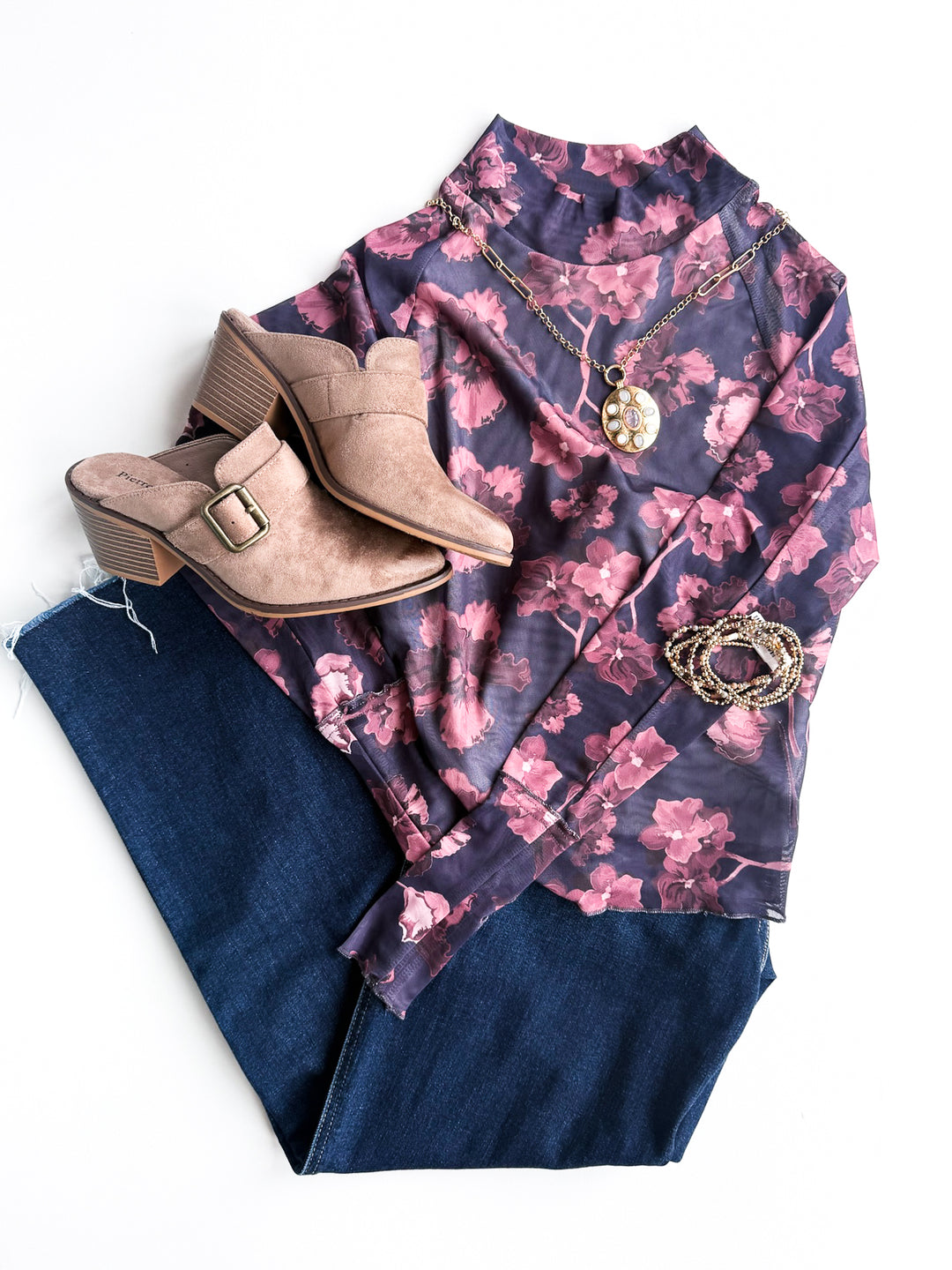 Blooming Beauty Mesh Top