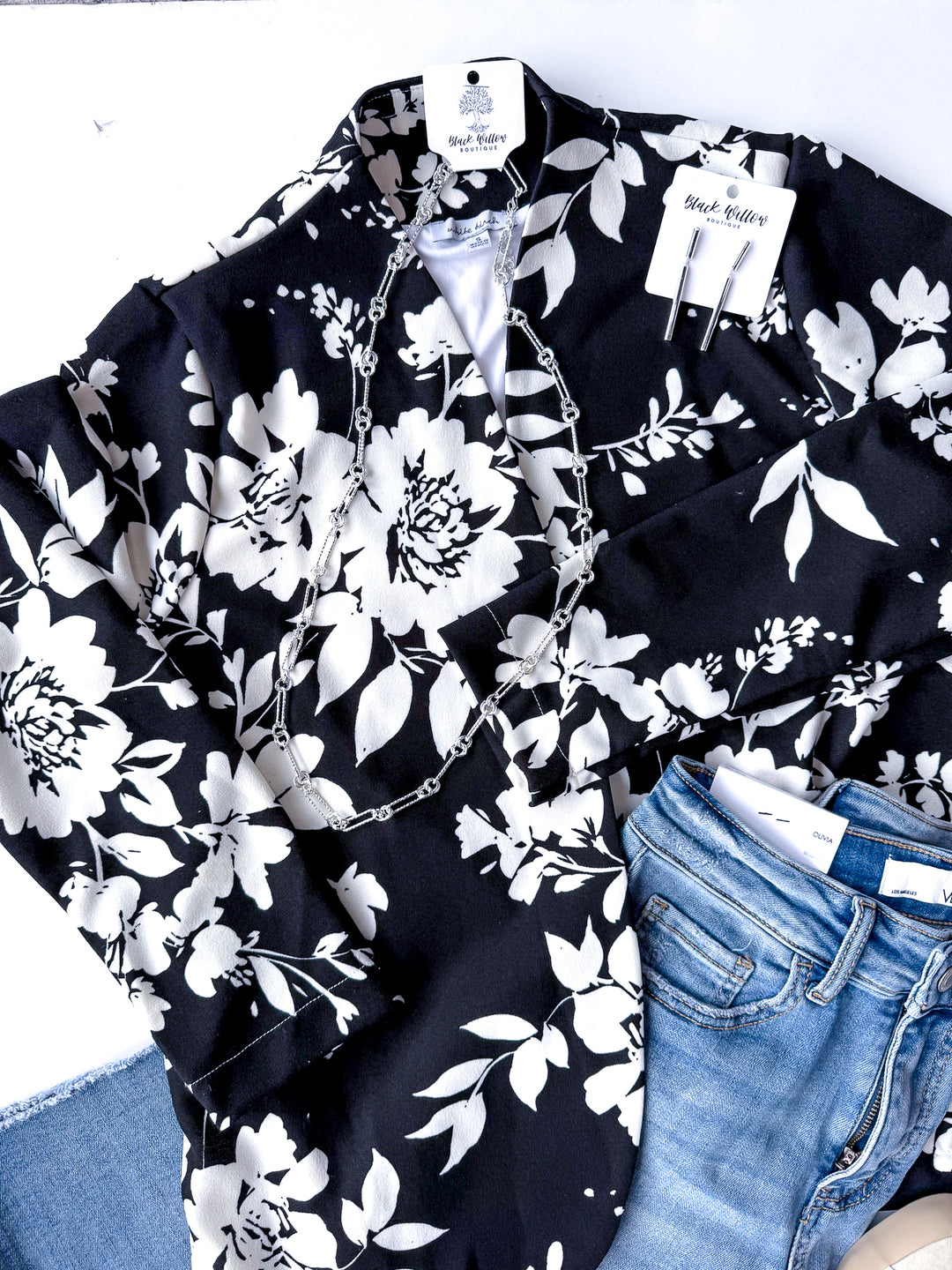 Still Loving You Floral Blazer