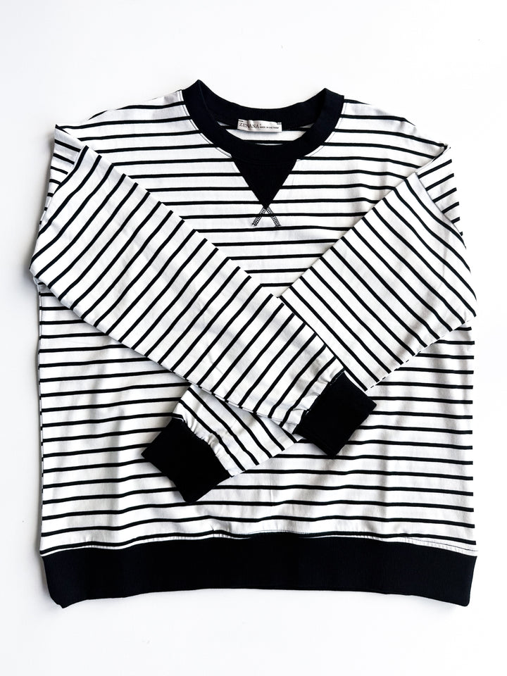 Daily Ease Striped Pullover