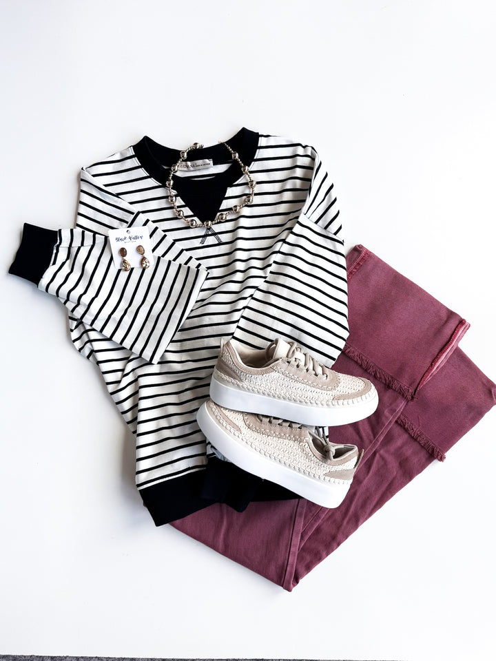 Daily Ease Striped Pullover