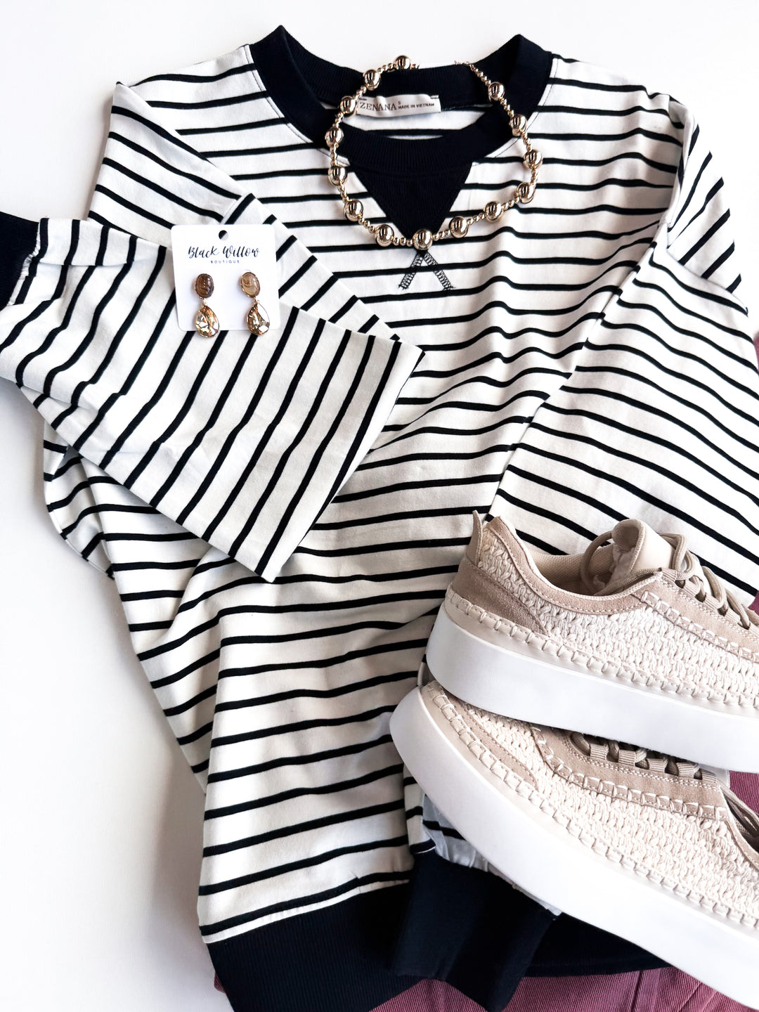 Daily Ease Striped Pullover