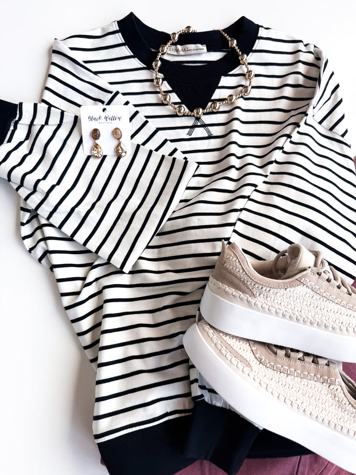 Daily Ease Striped Pullover