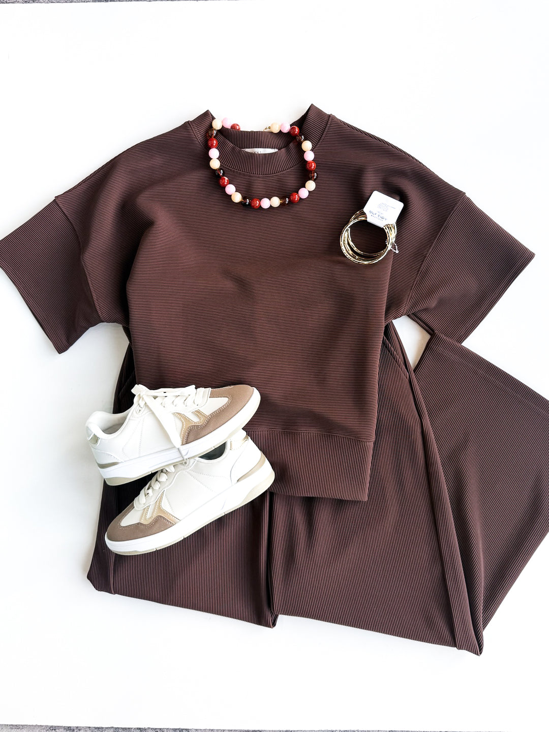 Quiet Essential Ribbed top & Pant Set