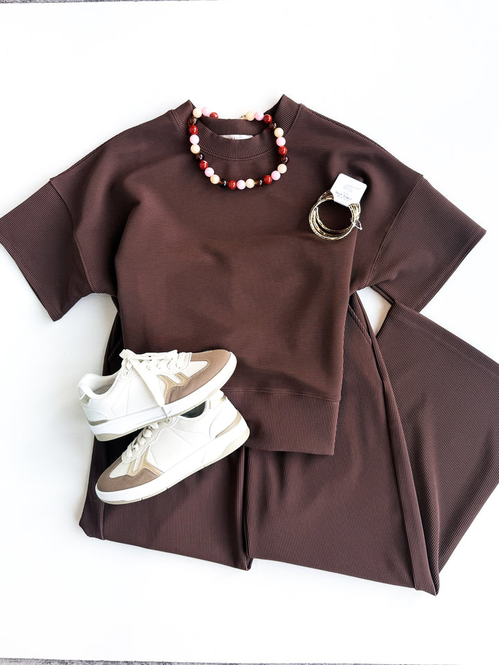 Quiet Essential Ribbed top & Pant Set