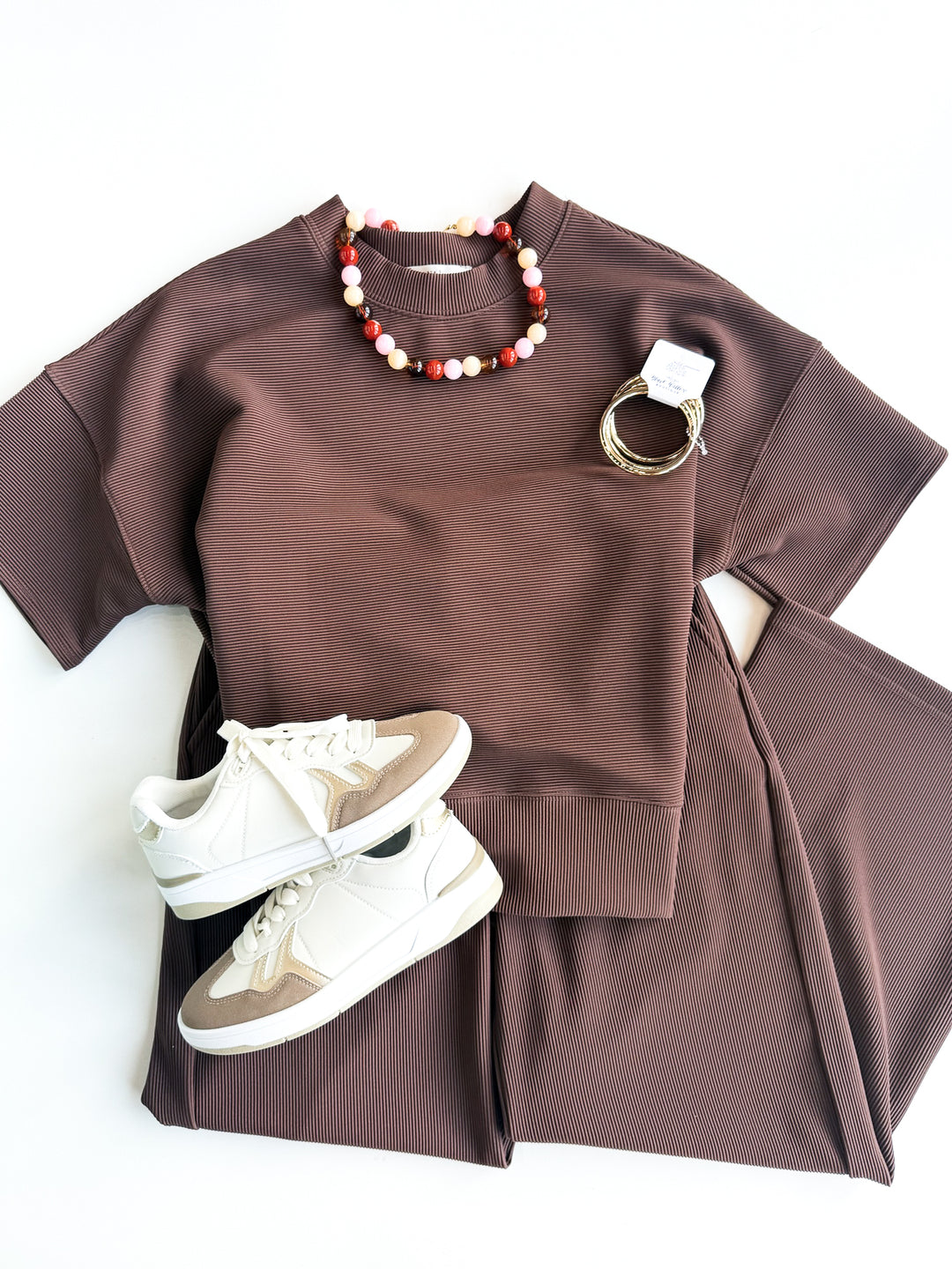 Quiet Essential Ribbed top & Pant Set