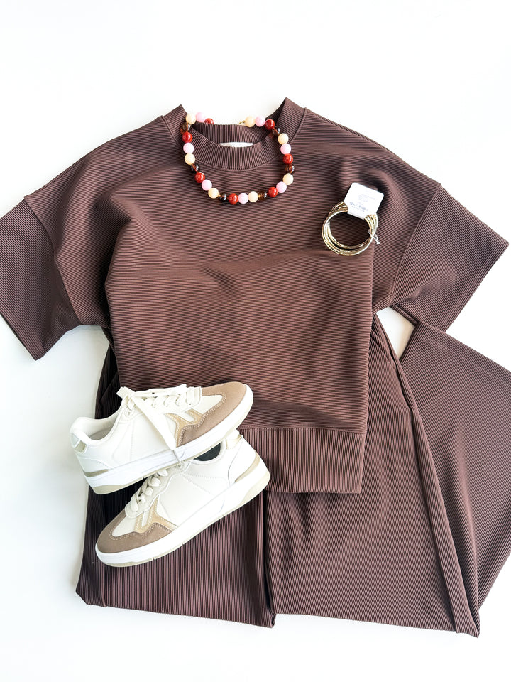 Quiet Essential Ribbed top & Pant Set