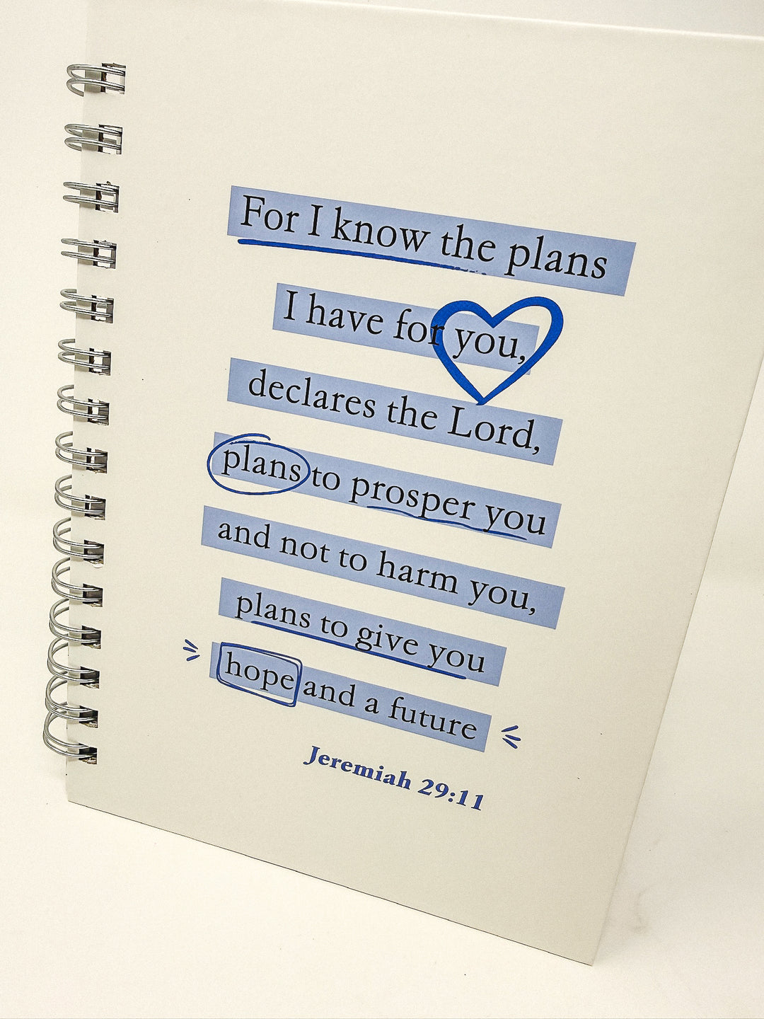 For I Know the Plans Spiral Notebook