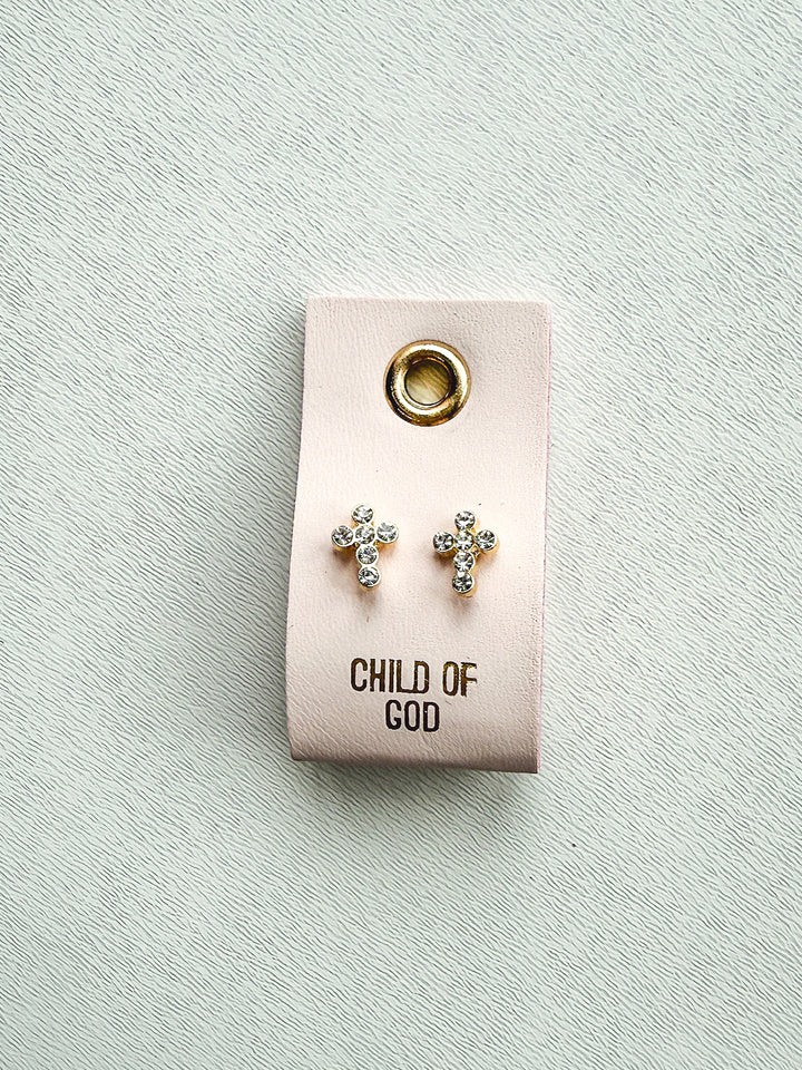 Leather Tag Earrings