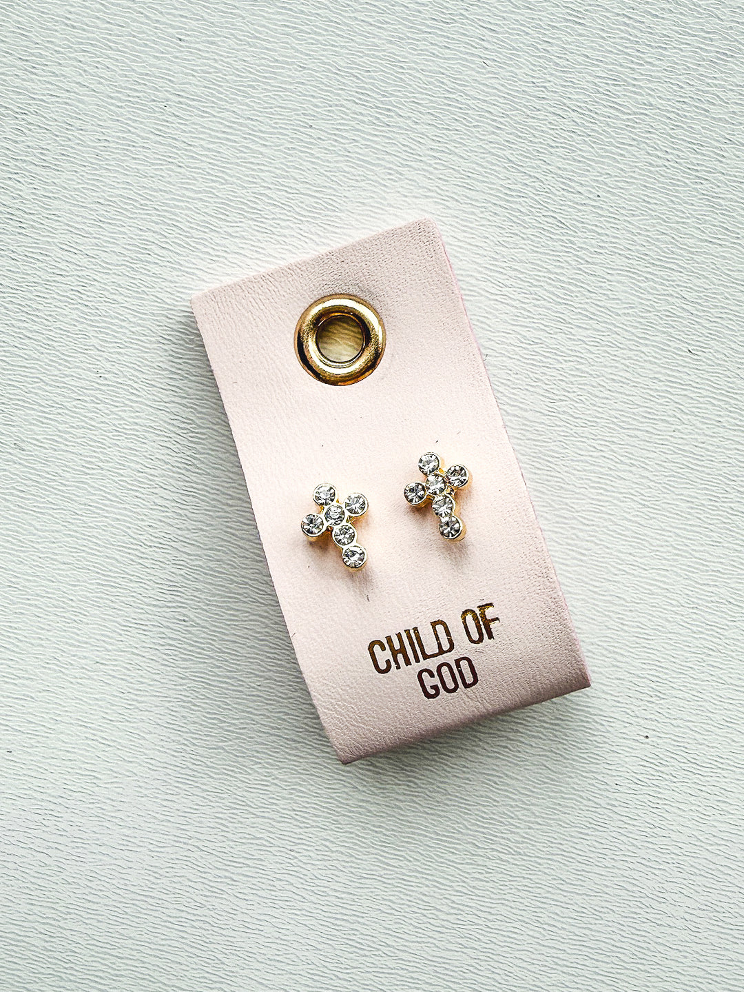 Leather Tag Earrings