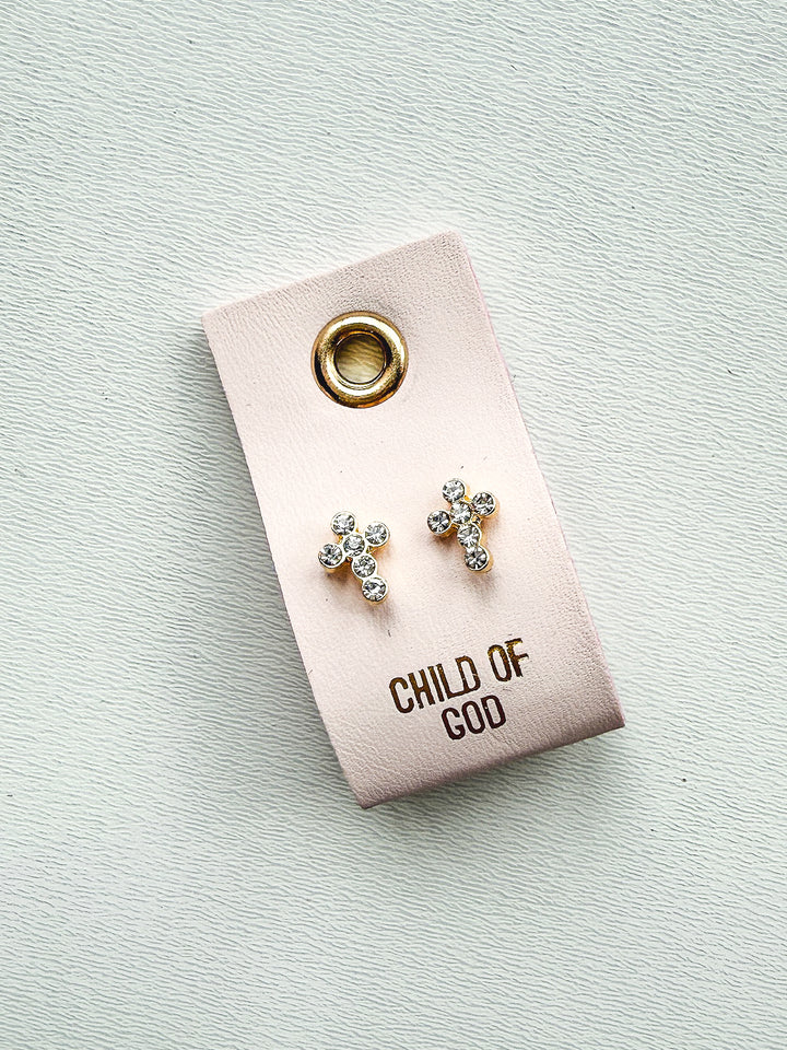 Leather Tag Earrings