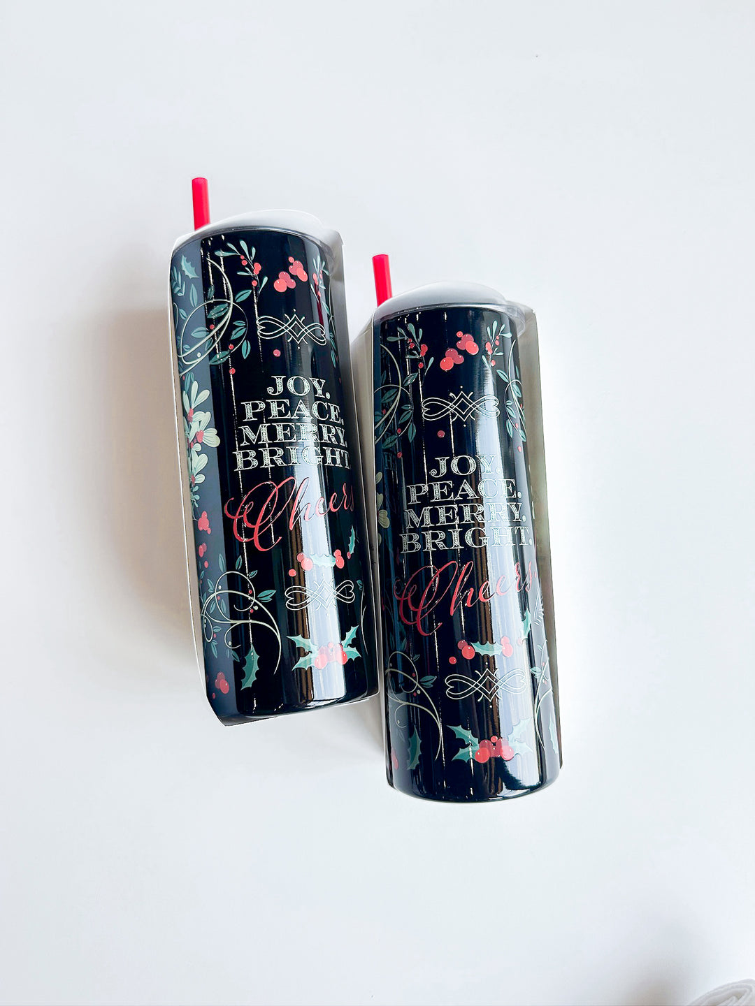 Joy Peace Merry Bright Tumbler