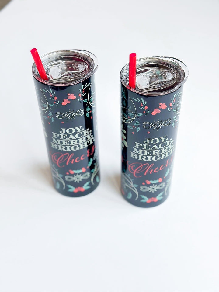 Joy Peace Merry Bright Tumbler