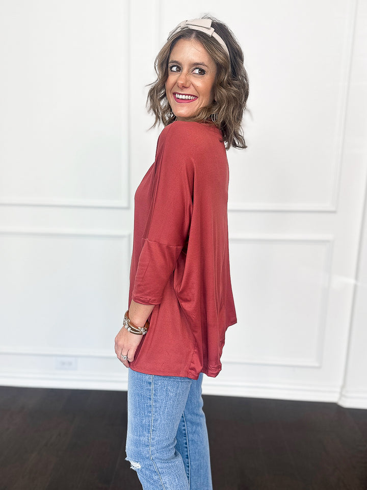 Comfort & Style V Neck Dolman