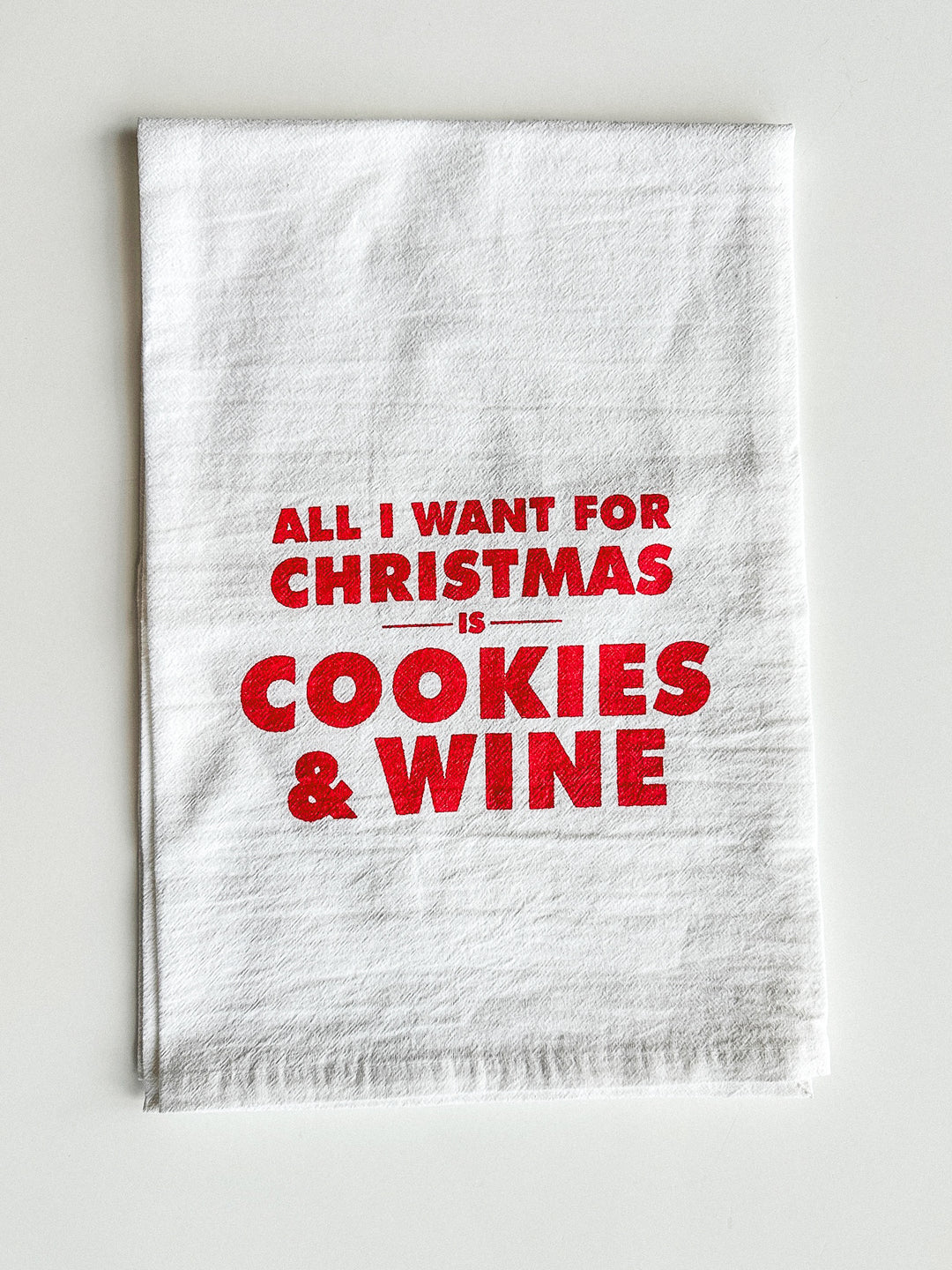 All I Want Christmas Tea Towel