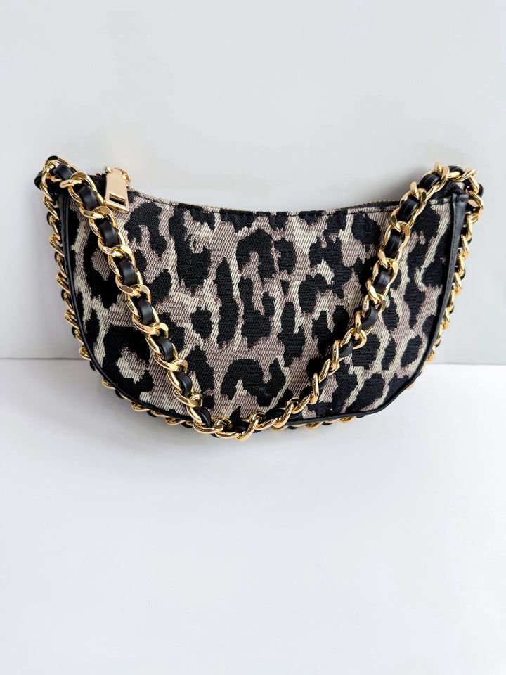 Leopard Handheld Bag