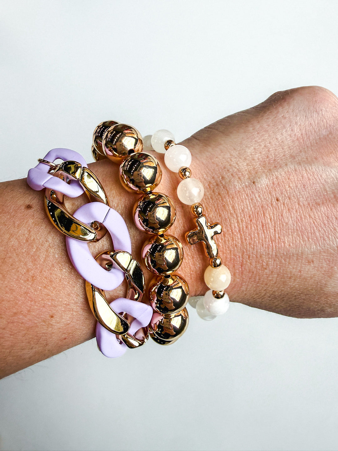 Sweet Spring Stack with Cross