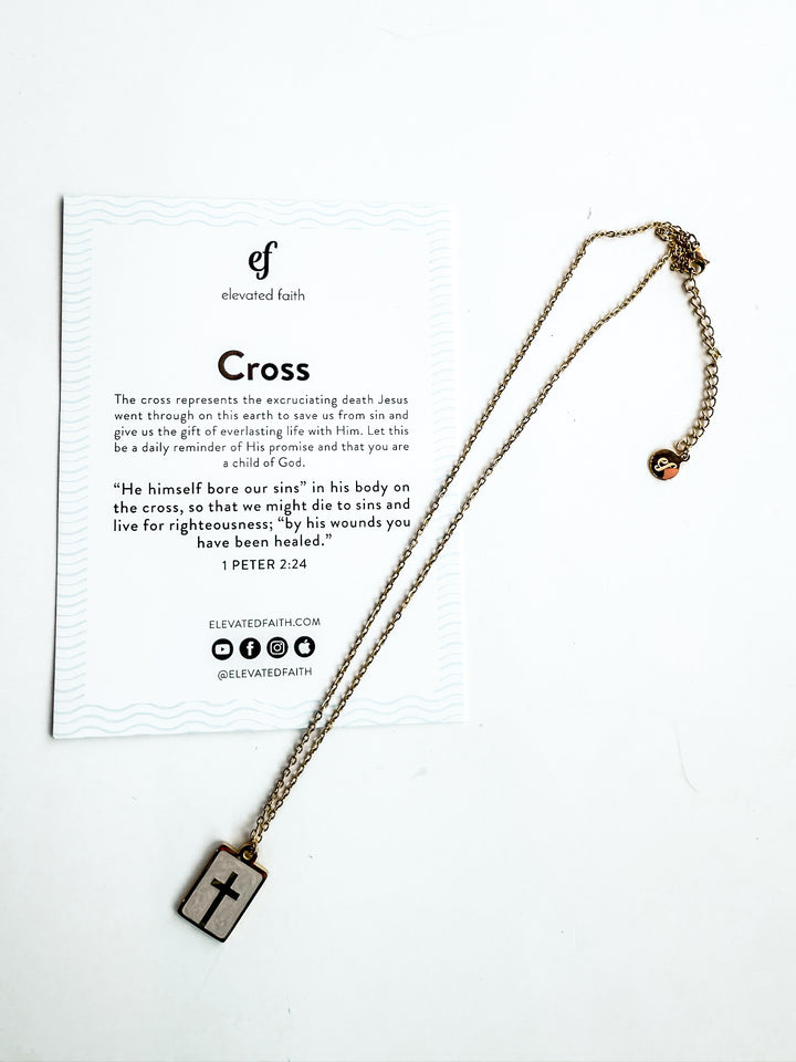 Enamel Cross Necklace