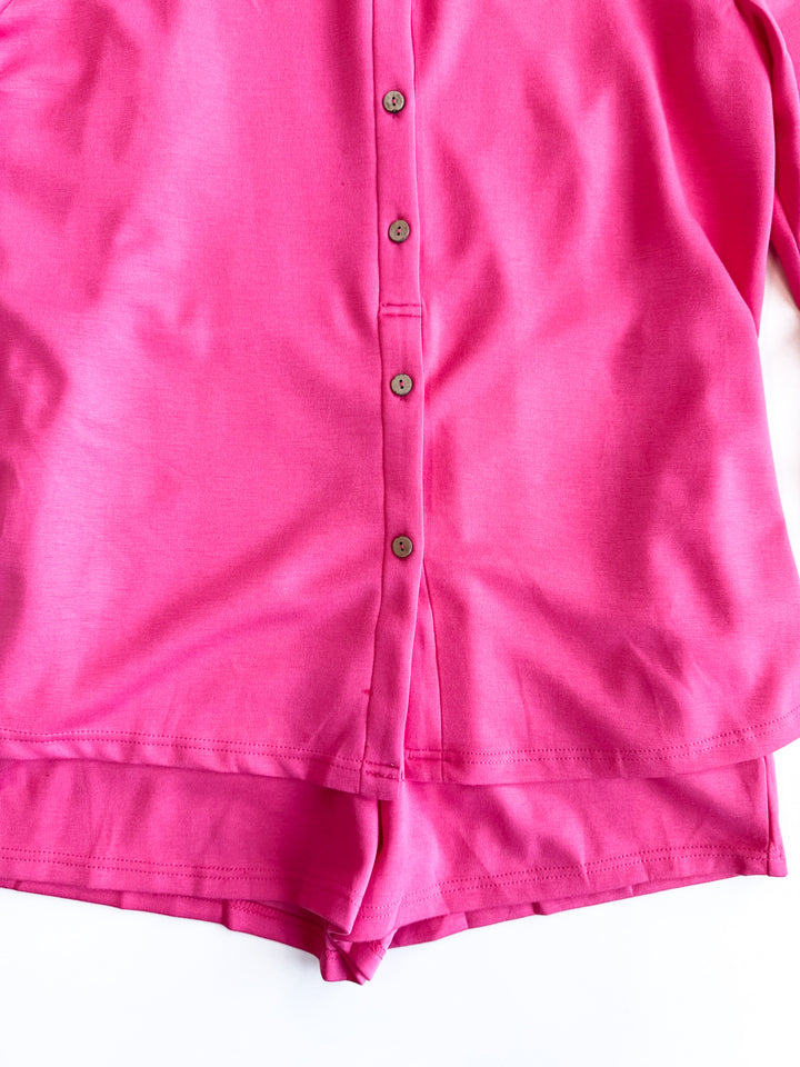 Elara Button Front Hidden Romper