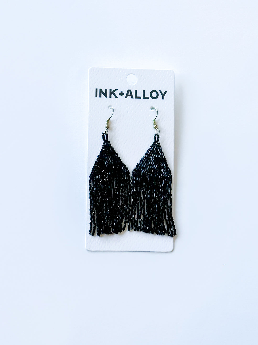 Lexie Solid Beaded Fringe Earring