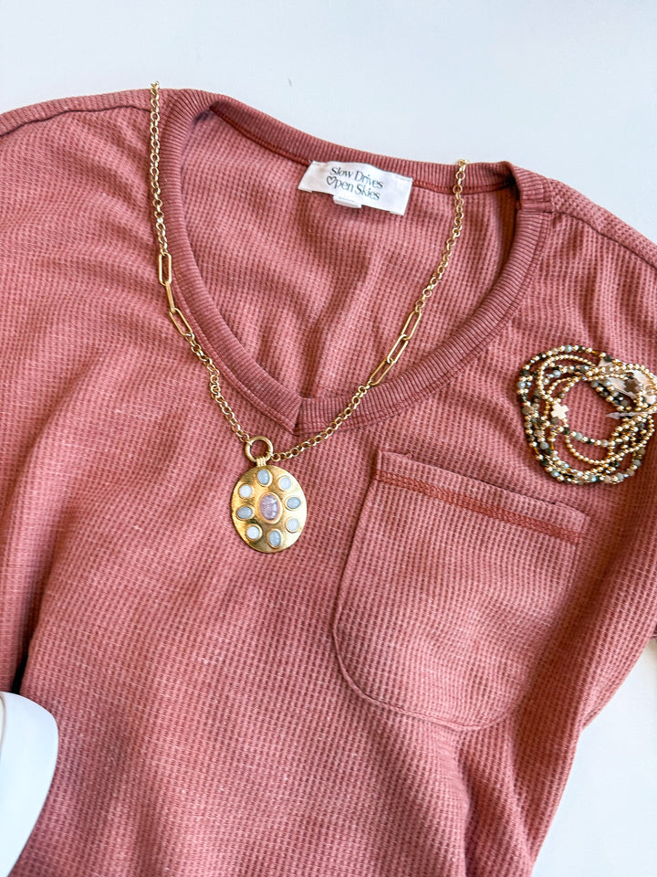 Simply Essential Waffle Knit Top