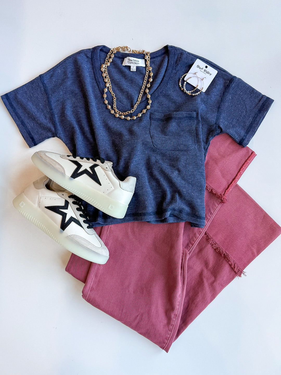 Simply Essential Waffle Knit Top