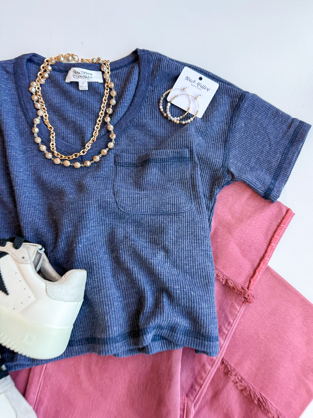 Simply Essential Waffle Knit Top