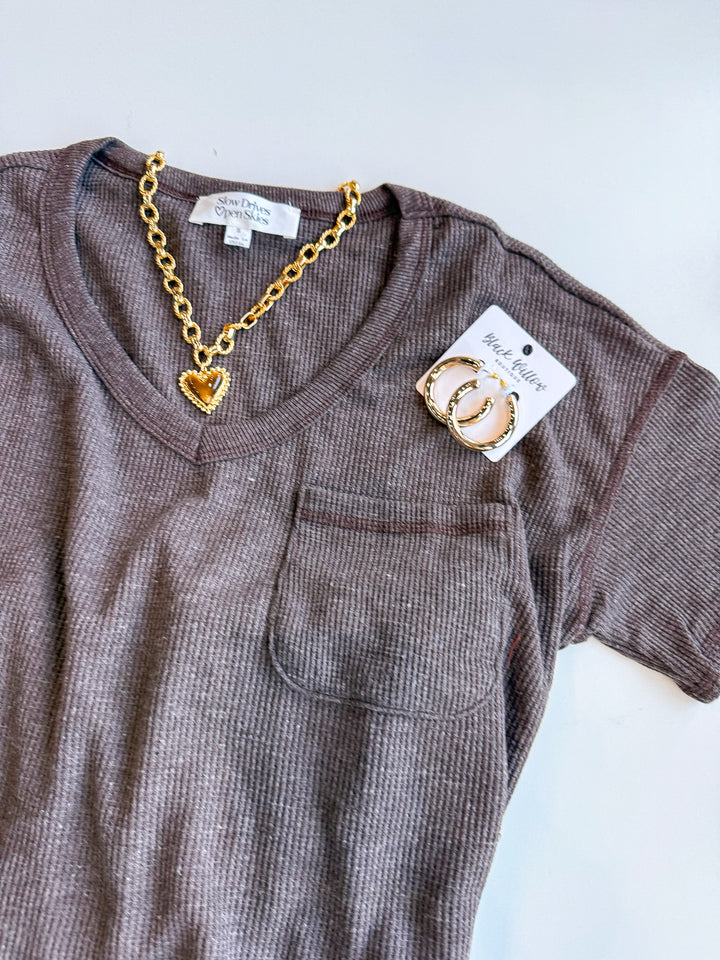 Simply Essential Waffle Knit Top