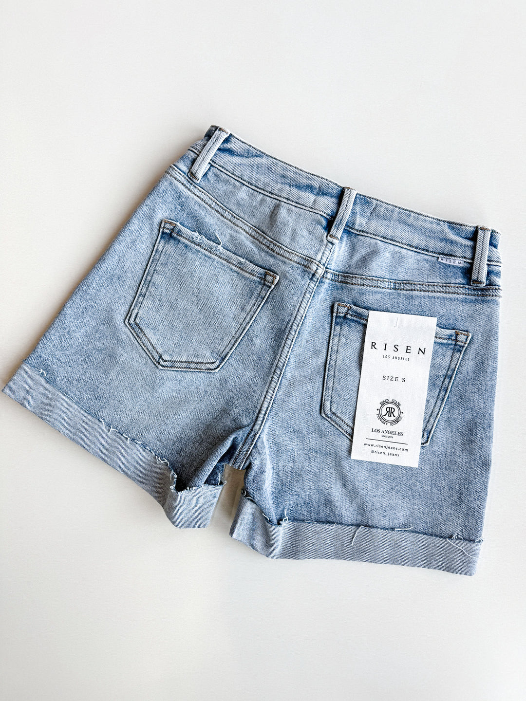 Risen High Rise Cuffed Shorts