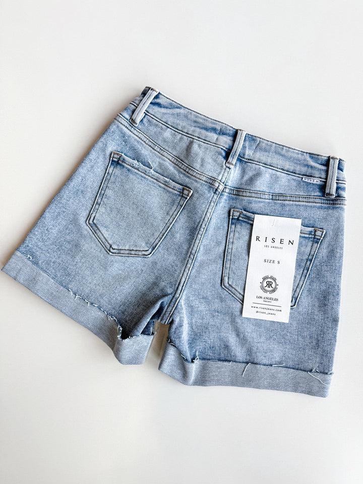Risen High Rise Cuffed Shorts