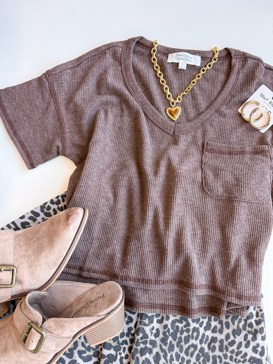 Simply Essential Waffle Knit Top