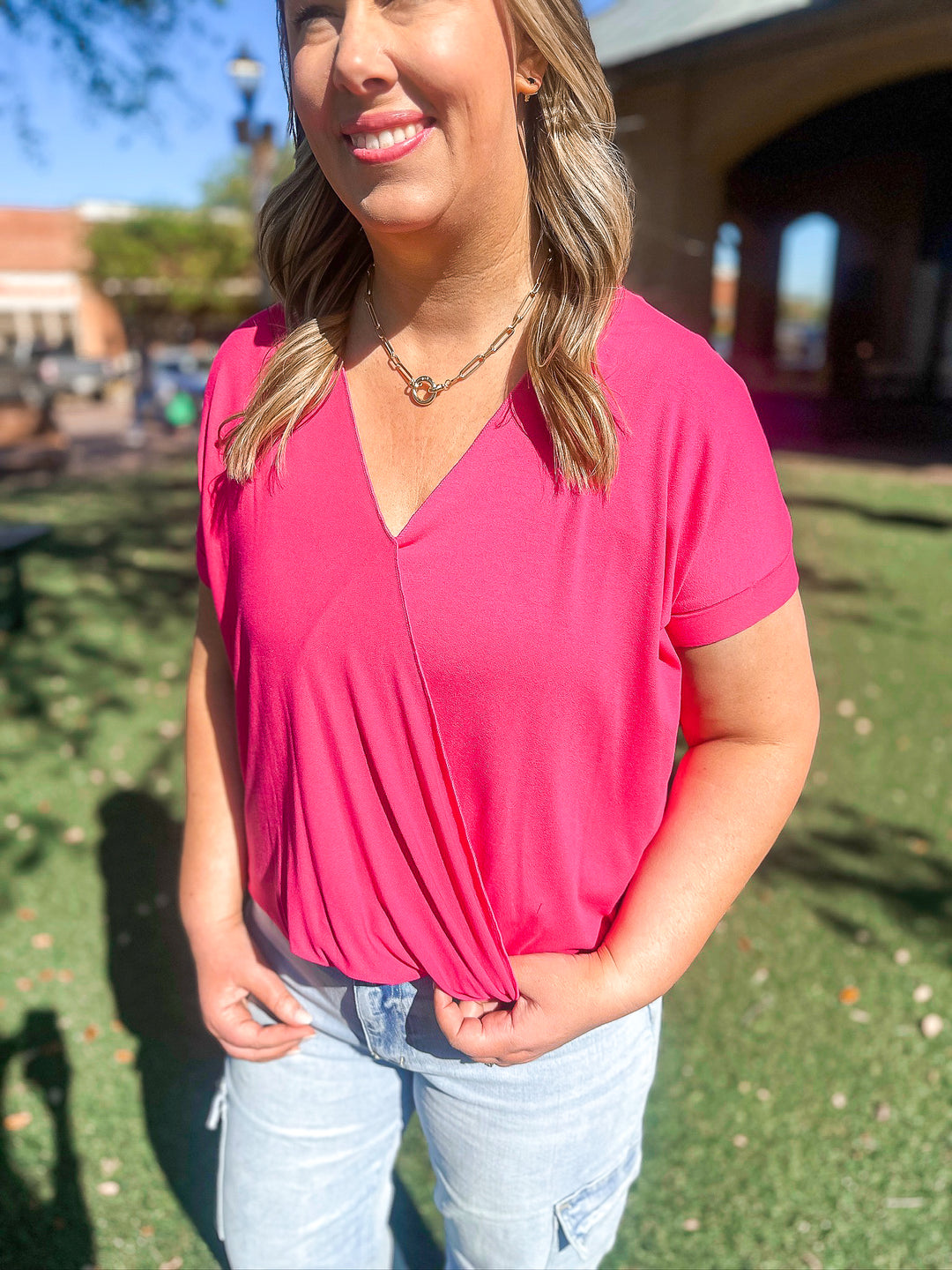 Cheryl Surplice Top