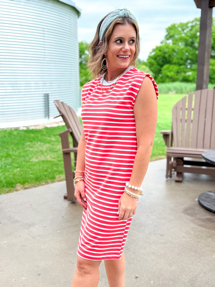 Seeing Stripes Sleeveless Dress