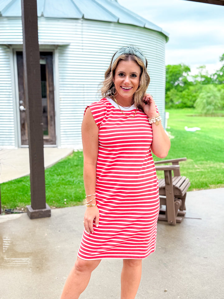 Seeing Stripes Sleeveless Dress